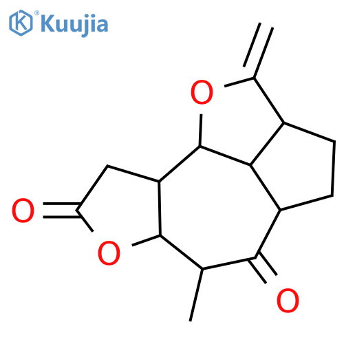 2H-Azuleno[6,7-b:8,1-b'c']difuran-2,8(2aH)-dione, decahydro-9-methyl-5-methylene- (9CI) structure