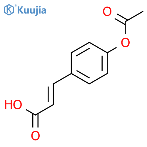 2-Propenoic acid, 3-[4-(acetyloxy)phenyl]-, (E)- structure
