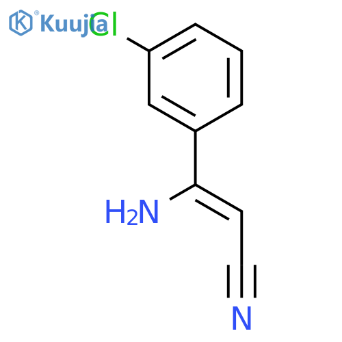 3-Amino-3-(3-chlorophenyl)prop-2-enenitrile structure