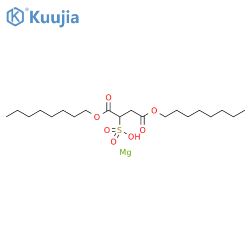 Butanedioic acid, 2-sulfo-, 1,4-dioctyl ester, magnesium salt (2:1) structure