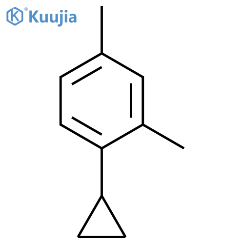 1-cyclopropyl-2,4-dimethylbenzene structure