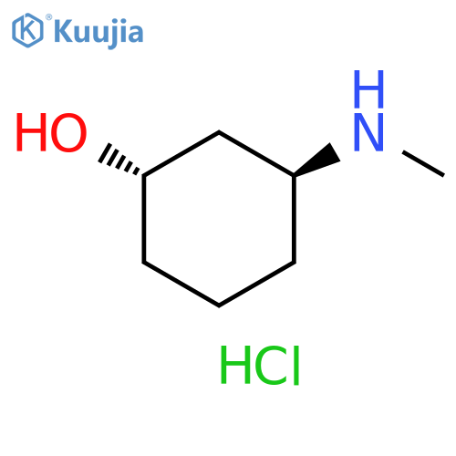 (1S,3S)-3-Methylamino-cyclohexanol hydrochloride structure