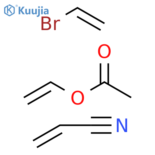 Acetic acid ethenyl ester, polymer with bromoethene and 2-propenenitrile structure