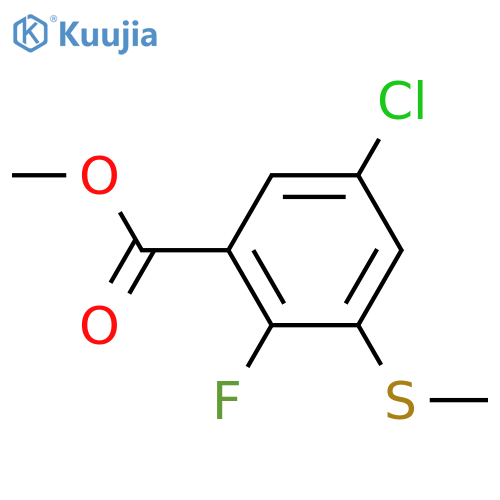 Methyl 5-chloro-2-fluoro-3-(methylthio)benzoate structure
