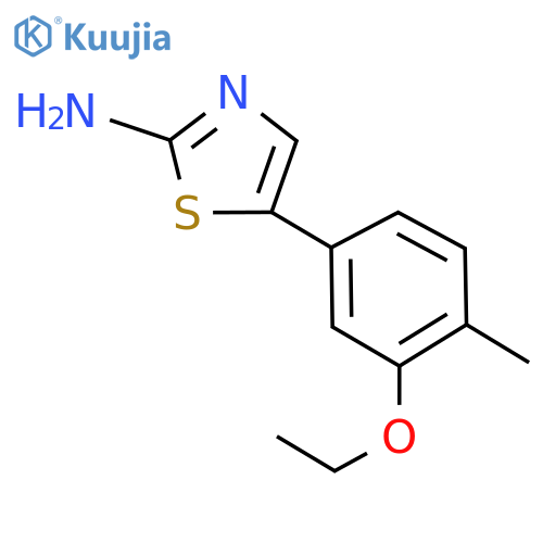 5-(3-ethoxy-4-methylphenyl)thiazol-2-amine structure