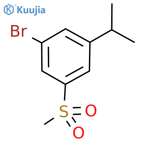 1-Bromo-3-isopropyl-5-(methylsulfonyl)benzene structure