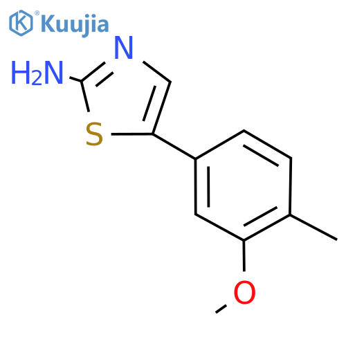 5-(3-methoxy-4-methylphenyl)thiazol-2-amine structure