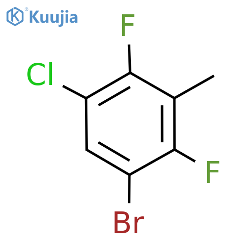 1-Bromo-5-chloro-2,4-difluoro-3-methylbenzene structure
