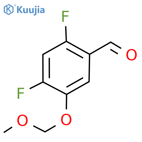 2,4-Difluoro-5-(methoxymethoxy)benzaldehyde structure