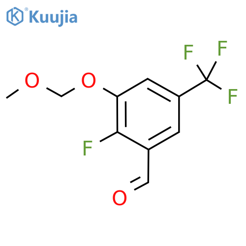 2-Fluoro-3-(methoxymethoxy)-5-(trifluoromethyl)benzaldehyde structure