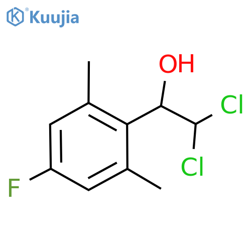 2,2-Dichloro-1-(4-fluoro-2,6-dimethylphenyl)ethanol structure