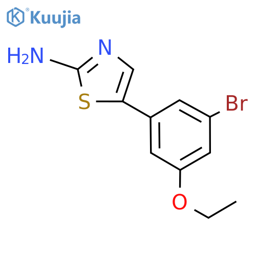 5-(3-Bromo-5-ethoxyphenyl)thiazol-2-amine structure