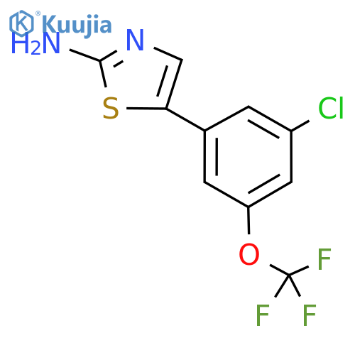 5-(3-Chloro-5-(trifluoromethoxy)phenyl)thiazol-2-amine structure