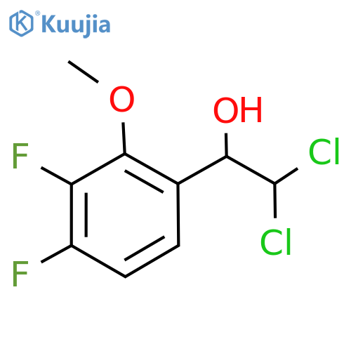 2,2-Dichloro-1-(3,4-difluoro-2-methoxyphenyl)ethanol structure