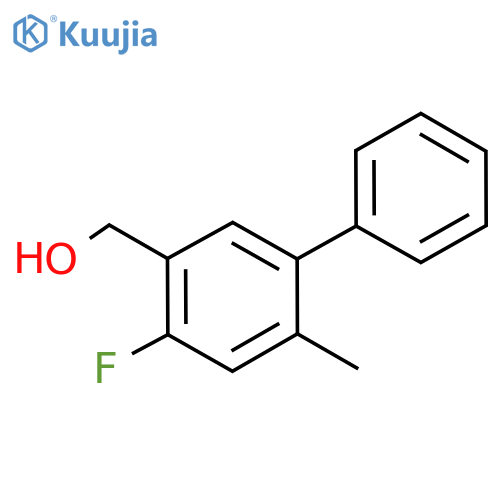(4-Fluoro-6-methyl-[1,1'-biphenyl]-3-yl)methanol structure