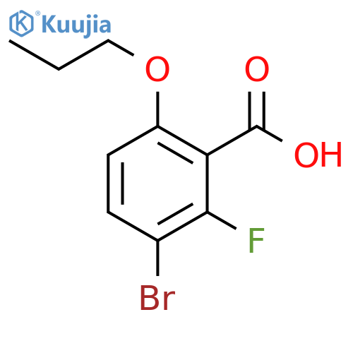 3-Bromo-2-fluoro-6-propoxybenzoic acid structure
