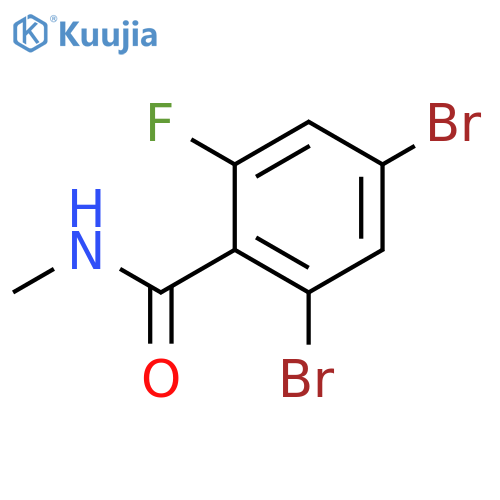 2,4-Dibromo-6-fluoro-N-methylbenzamide structure
