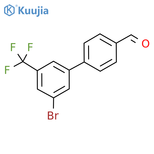 3'-Bromo-5'-(trifluoromethyl)-[1,1'-biphenyl]-4-carbaldehyde structure
