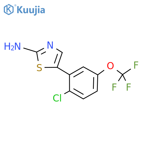 5-(2-Chloro-5-(trifluoromethoxy)phenyl)thiazol-2-amine structure