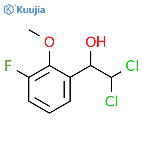 2,2-Dichloro-1-(3-fluoro-2-methoxyphenyl)ethanol structure