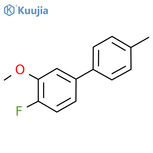 4-Fluoro-3-methoxy-4'-methyl-1,1'-biphenyl structure