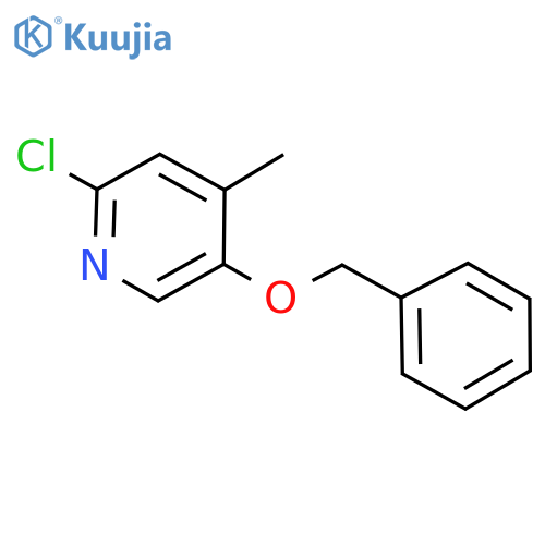 5-(Benzyloxy)-2-chloro-4-methylpyridine structure
