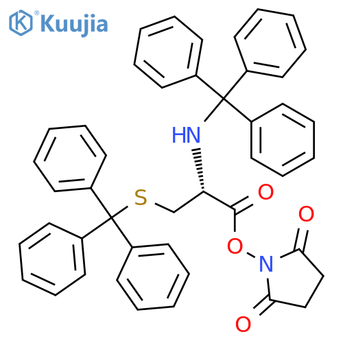 L-Cysteine, N,S-bis(triphenylmethyl)-, 2,5-dioxo-1-pyrrolidinyl ester structure