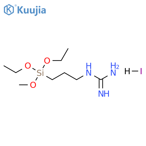 Guanidine, N-[3-(diethoxymethoxysilyl)propyl]-, hydriodide (1:1) structure