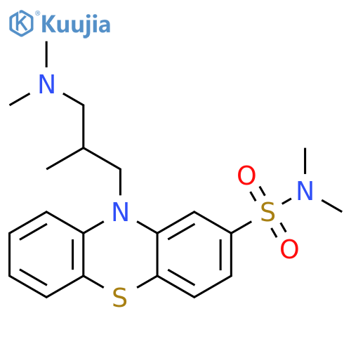 10H-Phenothiazine-2-sulfonamide, 10-[3-(dimethylamino)-2-methylpropyl]-N,N-dimethyl- structure