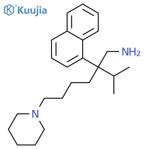 1-Piperidinehexanamine,b-(1-methylethyl)-b-1-naphthalenyl- structure