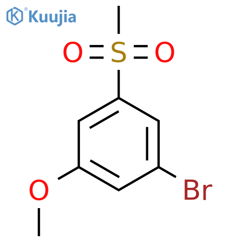 1-bromo-3-methoxy-5-(methylsulfonyl)Benzene structure