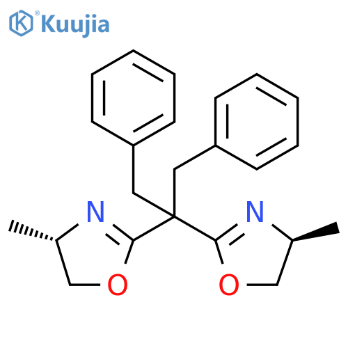 (4S,4'S)-2,2'-(1,3-Diphenylpropane-2,2-diyl)bis(4-methyl-4,5-dihydrooxazole) structure