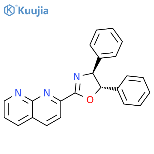 (4S,5S)-2-(1,8-Naphthyridin-2-yl)-4,5-diphenyl-4,5-dihydrooxazole structure