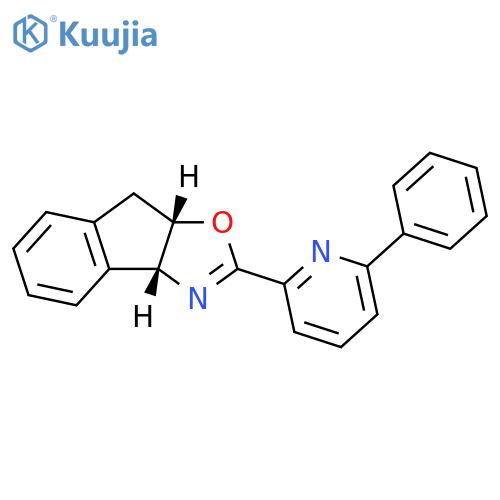 (3aR,8aS)-2-(6-Phenylpyridin-2-yl)-3a,8a-dihydro-8H-indeno[1,2-d]oxazole structure