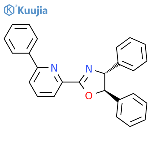 (4R,5R)-4,5-Diphenyl-2-(6-phenylpyridin-2-yl)-4,5-dihydrooxazole structure