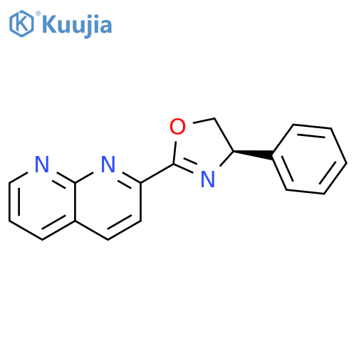 (R)-2-(1,8-Naphthyridin-2-yl)-4-phenyl-4,5-dihydrooxazole structure