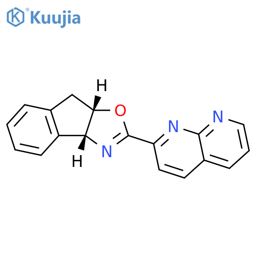 (3aR,8aS)-2-(1,8-Naphthyridin-2-yl)-3a,8a-dihydro-8H-indeno[1,2-d]oxazole structure