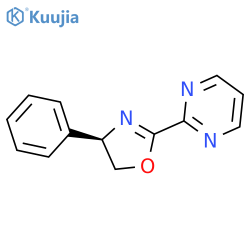 (R)-4-Phenyl-2-(pyrimidin-2-yl)-4,5-dihydrooxazole structure