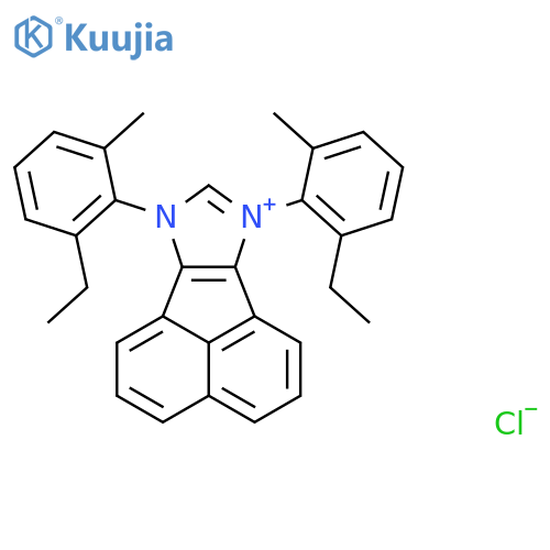 7,9-Bis(2-ethyl-6-methylphenyl)-7H-acenaphtho[1,2-d]imidazol-9-ium chloride structure