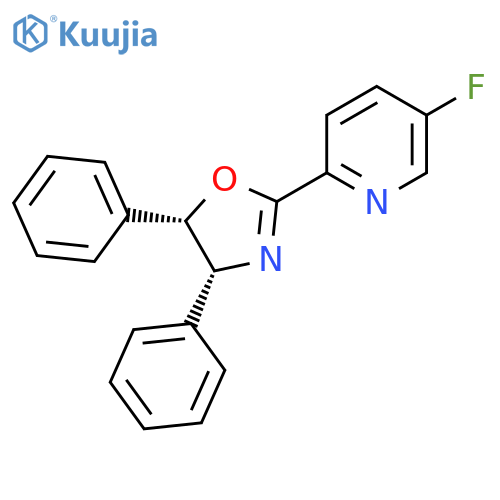 (4R,5S)-2-(5-Fluoropyridin-2-yl)-4,5-diphenyl-4,5-dihydrooxazole structure