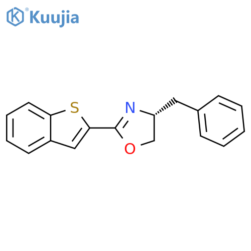 (R)-2-(Benzo[b]thiophen-2-yl)-4-benzyl-4,5-dihydrooxazole structure