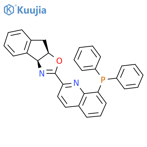 (3aS,8aR)-2-(8-(Diphenylphosphanyl)quinolin-2-yl)-3a,8a-dihydro-8H-indeno[1,2-d]oxazole structure