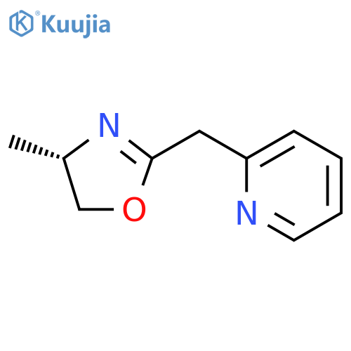 (S)-4-Methyl-2-(pyridin-2-ylmethyl)-4,5-dihydrooxazole structure