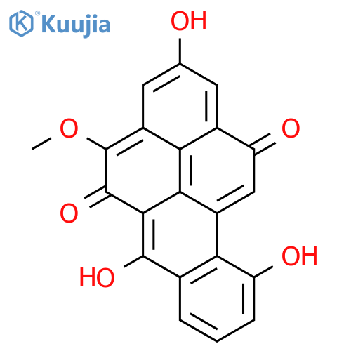 Benzo[a]pyrene-6,12-dione,2,5,10-trihydroxy-4-methoxy- (8CI,9CI) structure