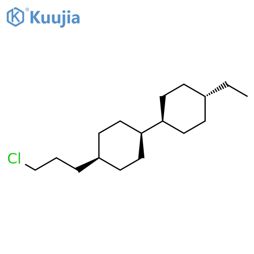 (cis,trans)-4-(3-Chloropropyl)-4′-ethyl-1,1′-bicyclohexyl structure