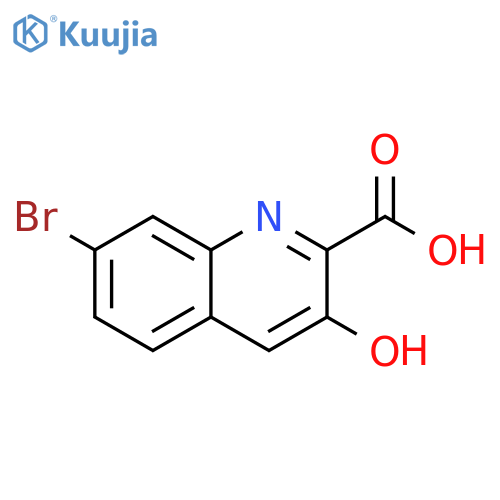 7-Bromo-3-hydroxyquinoline-2-carboxylic acid structure