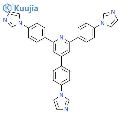 2,4,6-Tris(4-(1H-imidazol-1-yl)phenyl)pyridine structure