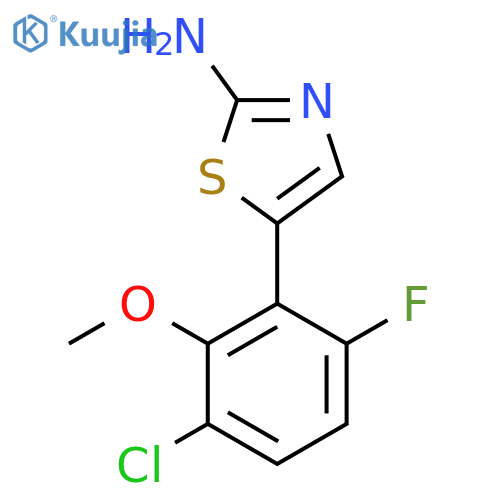 5-(3-Chloro-6-fluoro-2-methoxyphenyl)thiazol-2-amine structure