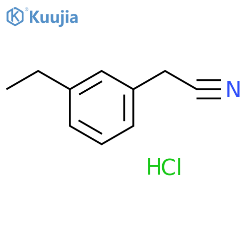 2-(3-(Aminomethyl)phenyl)acetonitrile hydrochloride structure