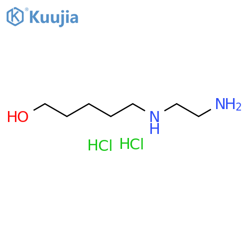 5-((2-Aminoethyl)amino)pentan-1-ol dihydrochloride structure